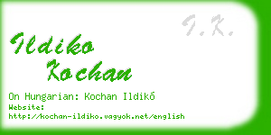 ildiko kochan business card